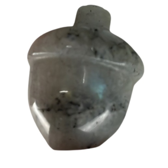 Natural‎ Moonstone Acorn: Handmade Carved Crystal Rock - Picture 5 of 7